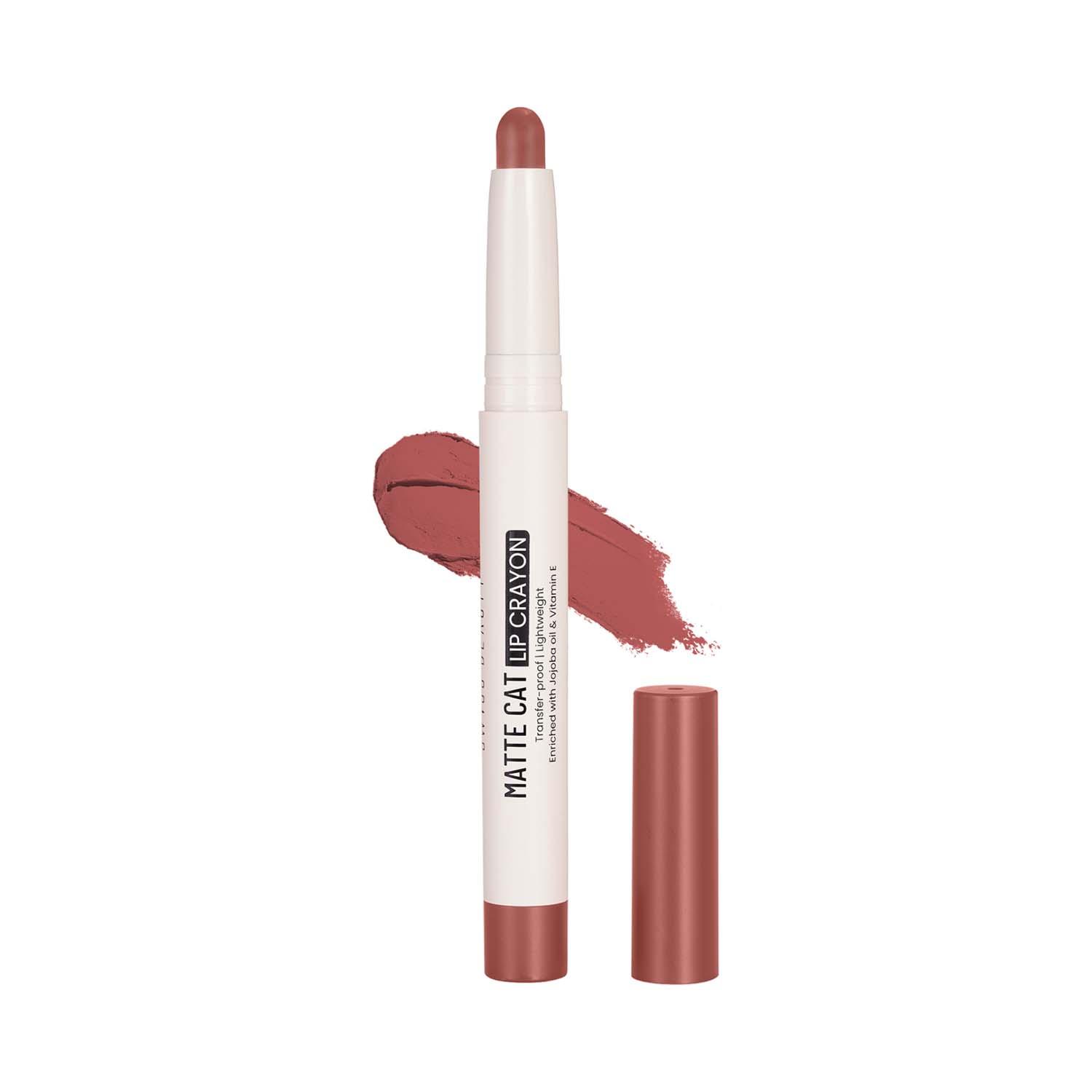 Swiss Beauty | Swiss Beauty Matte Cat Lip Crayon - Tangerine Buff (1.5 g)