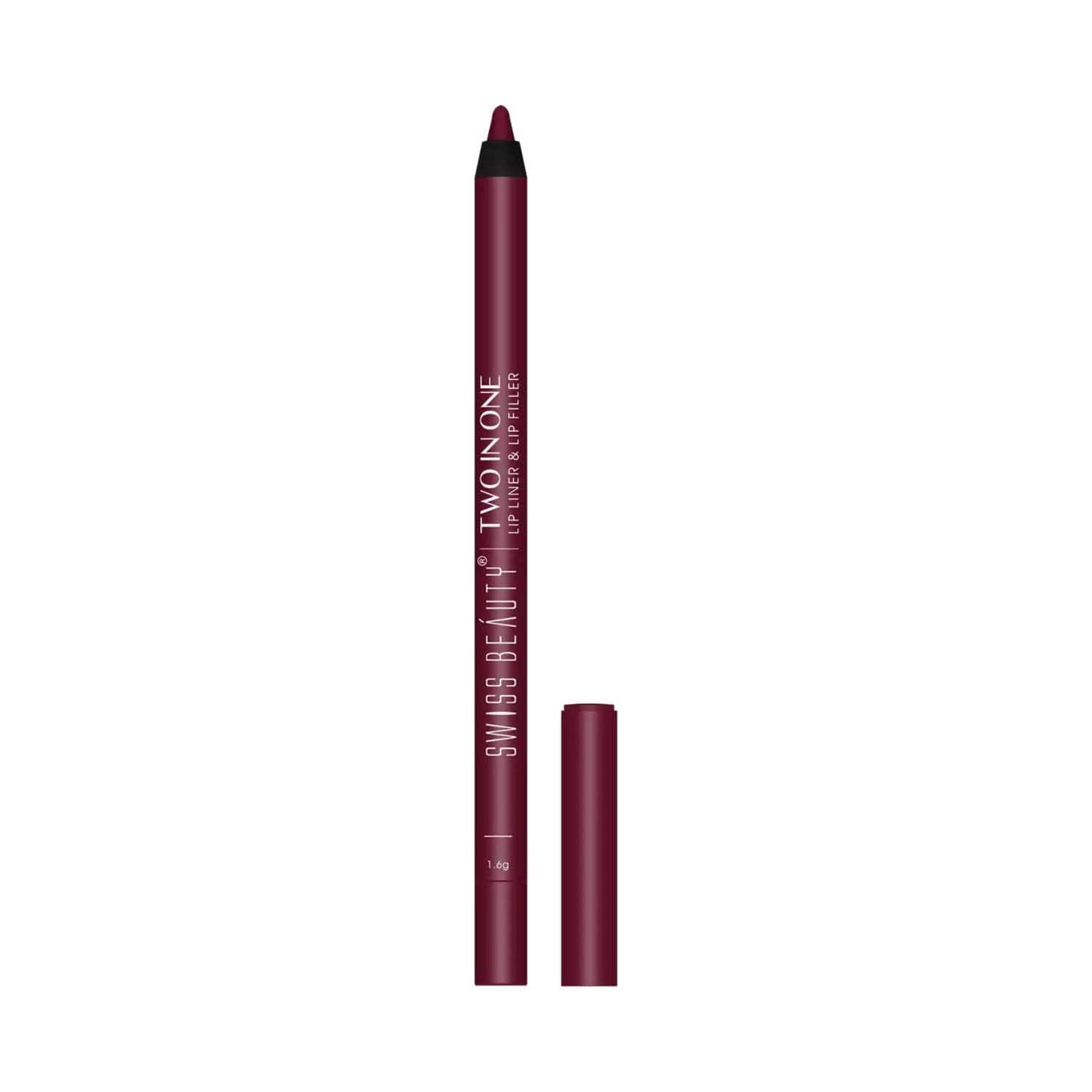 Swiss Beauty | Swiss Beauty Bold Matt Two In One Lip Liner - Deep Maroon (1.6 g)