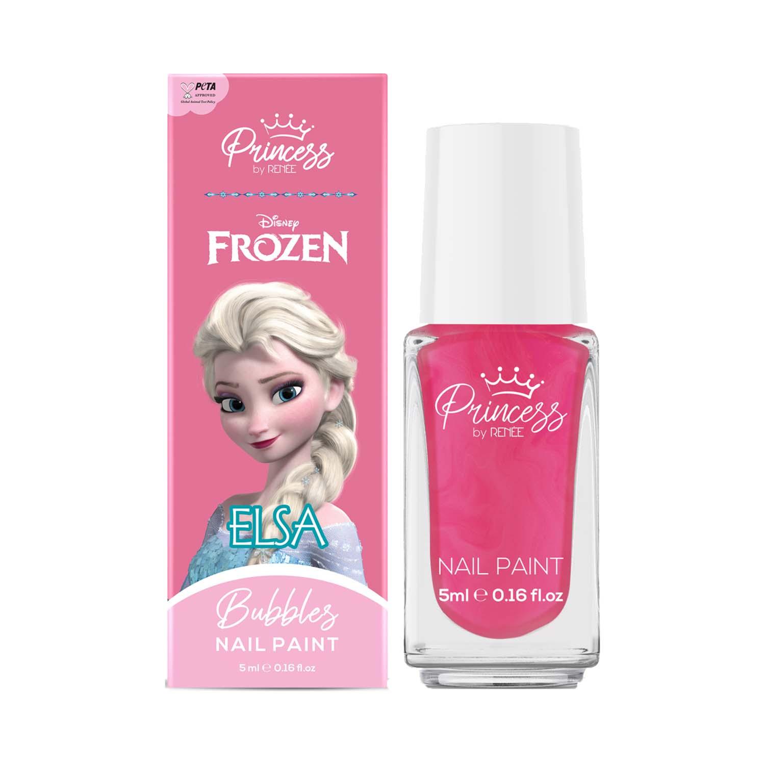 RENEE | Disney Frozen Princess By Renee Cosmetics Bubbles Nail Paint - Elsa Pink (5 ml)