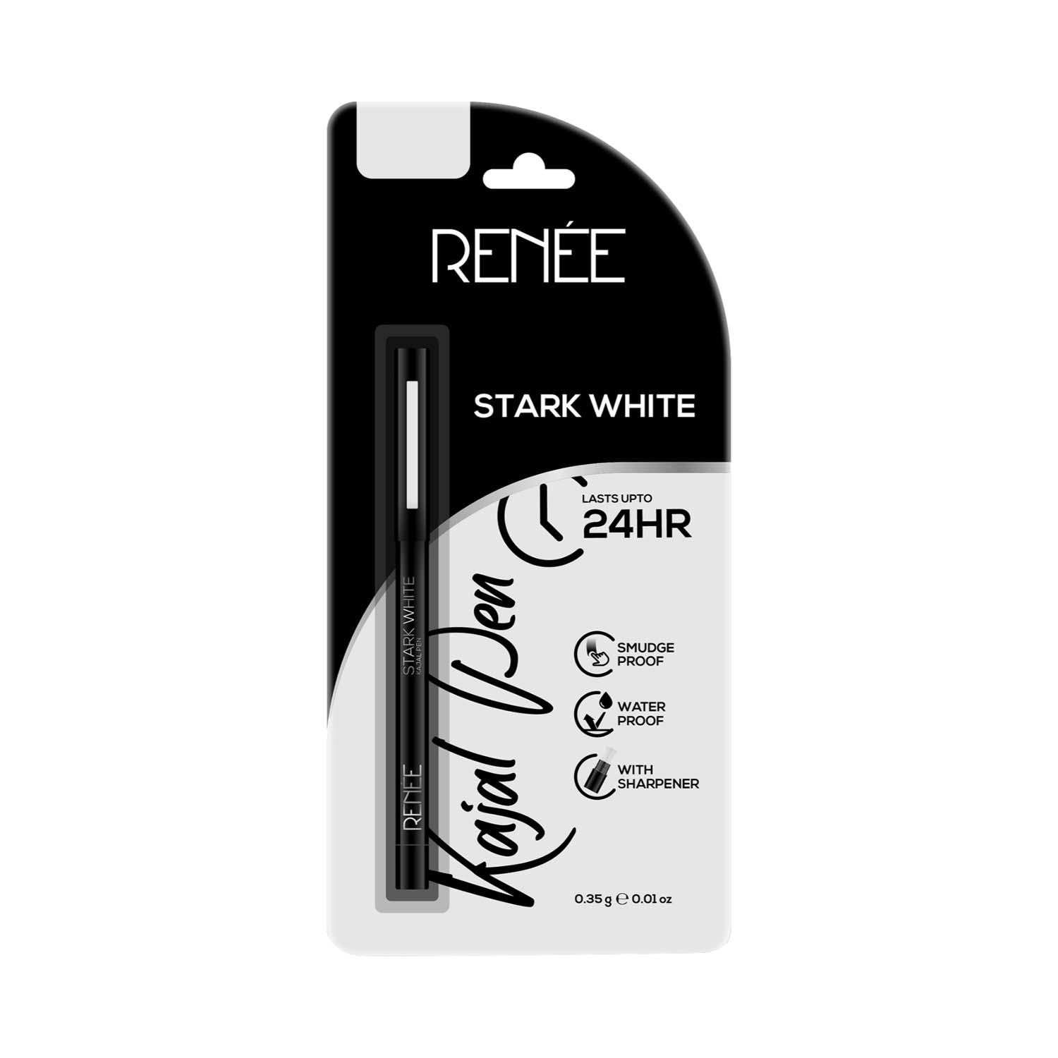 RENEE | Renee Cosmetics Kajal Pen With Sharpener - Stark White (0.35 g)