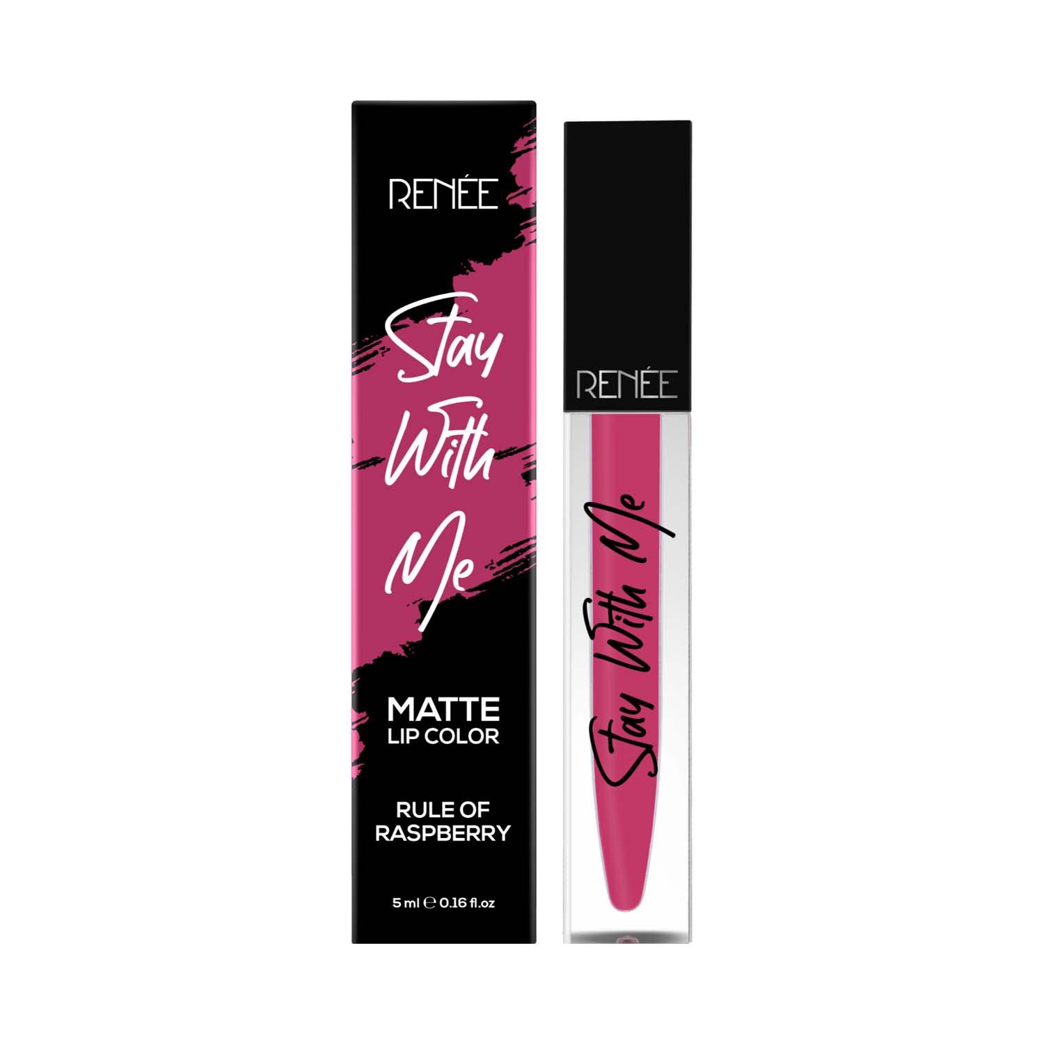 RENEE | Renee Cosmetics Stay With Me Matte Lip Color - Rule Of Raspberry (5 ml)