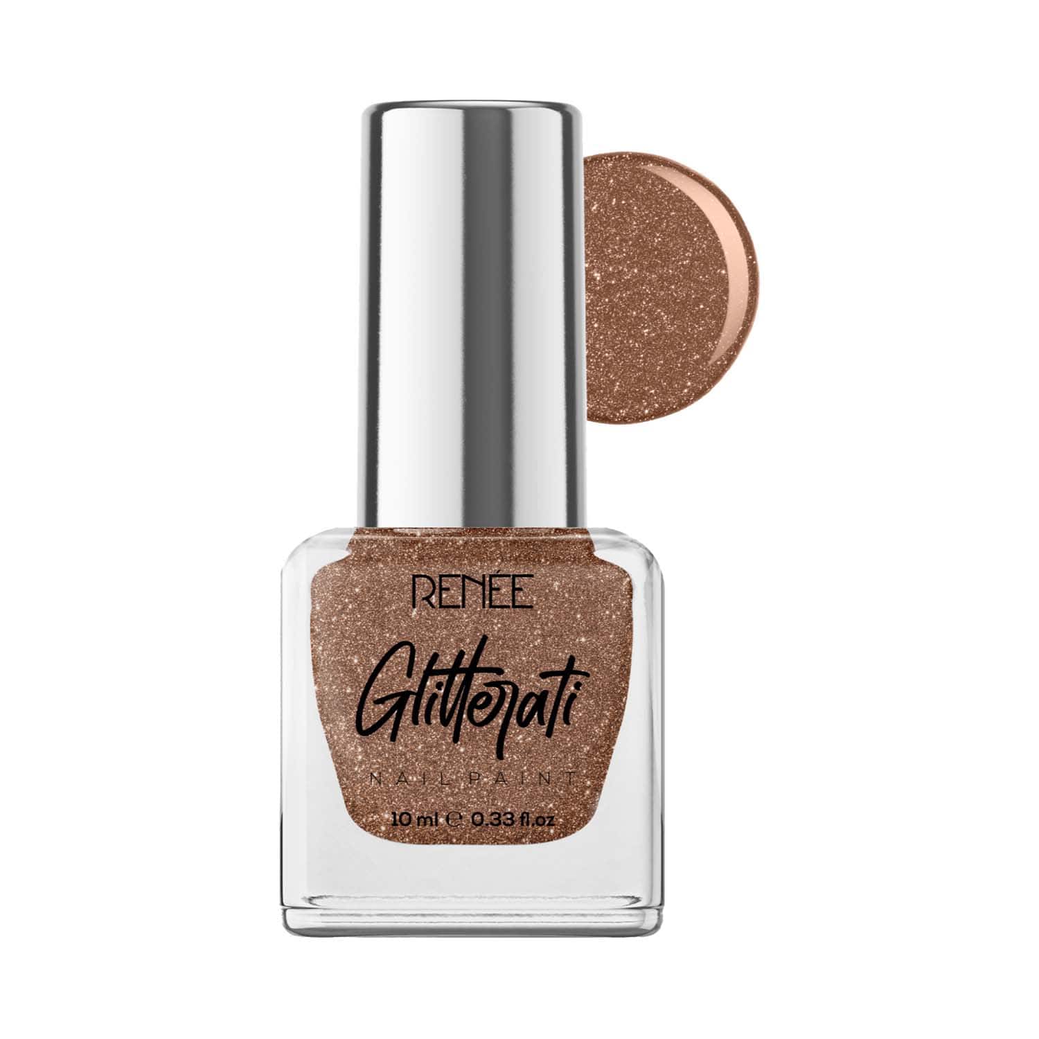 RENEE | Renee Cosmetics Glitterati Nail Paint - Rose Beige (10 ml)