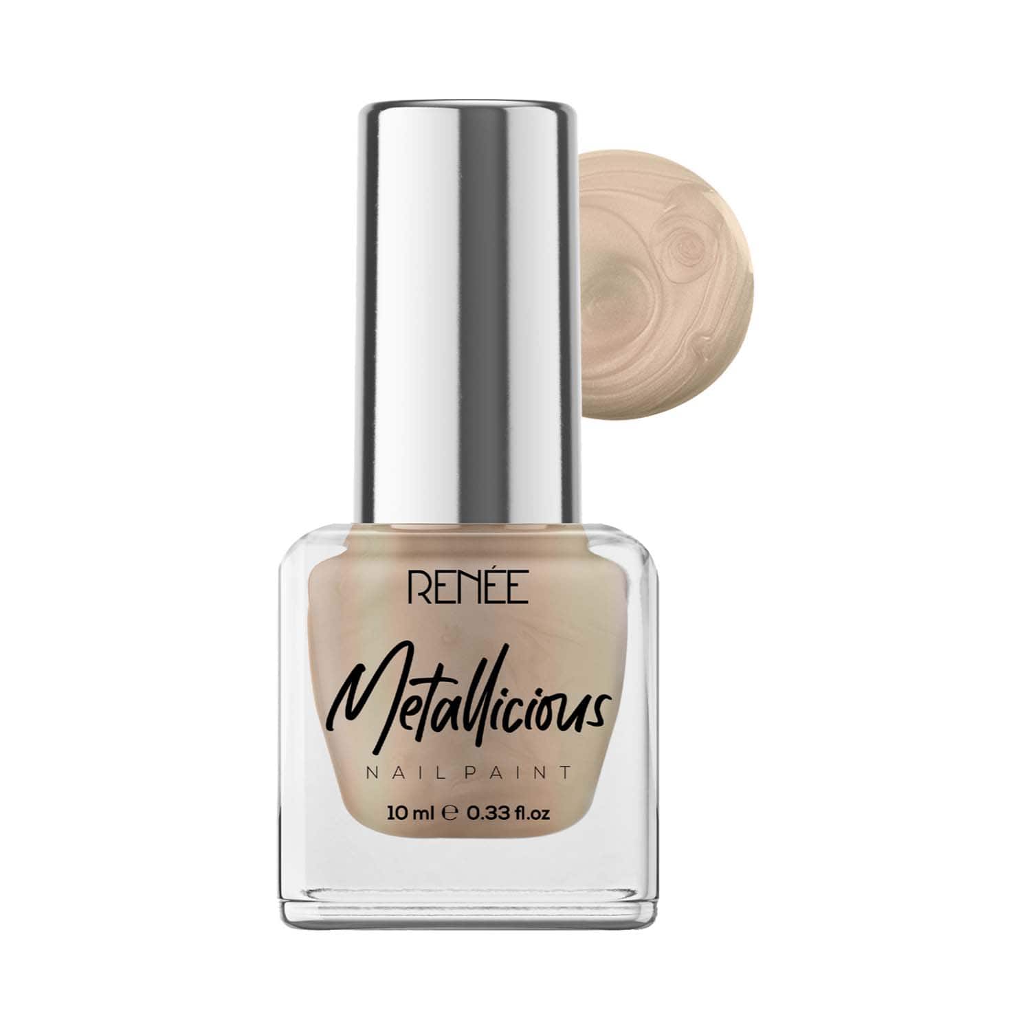 RENEE | Renee Cosmetics Metallicious Nail Paint - Gold Brass (10 ml)