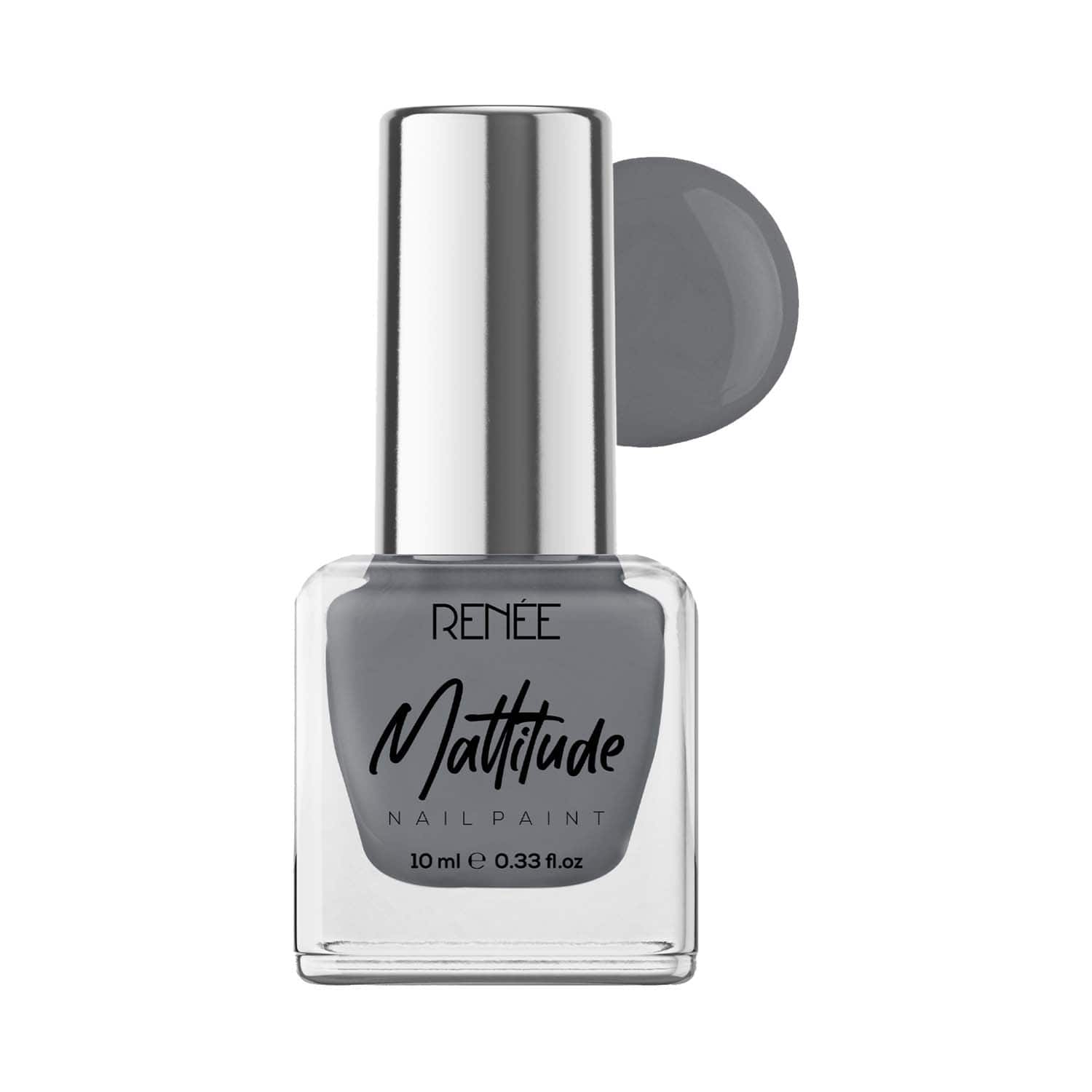 RENEE | Renee Cosmetics Mattitude Nail Paint - Seal Grey (10 ml)