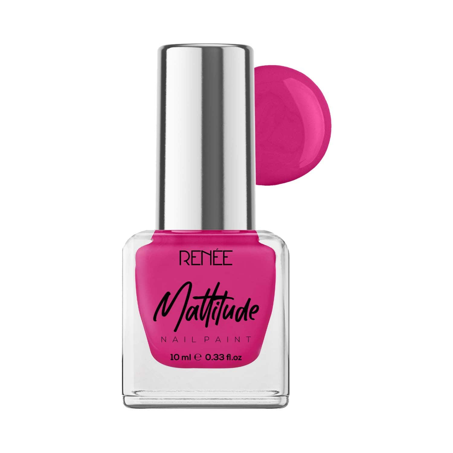 RENEE | Renee Cosmetics Mattitude Nail Paint - Fuchsia Pink (10 ml)