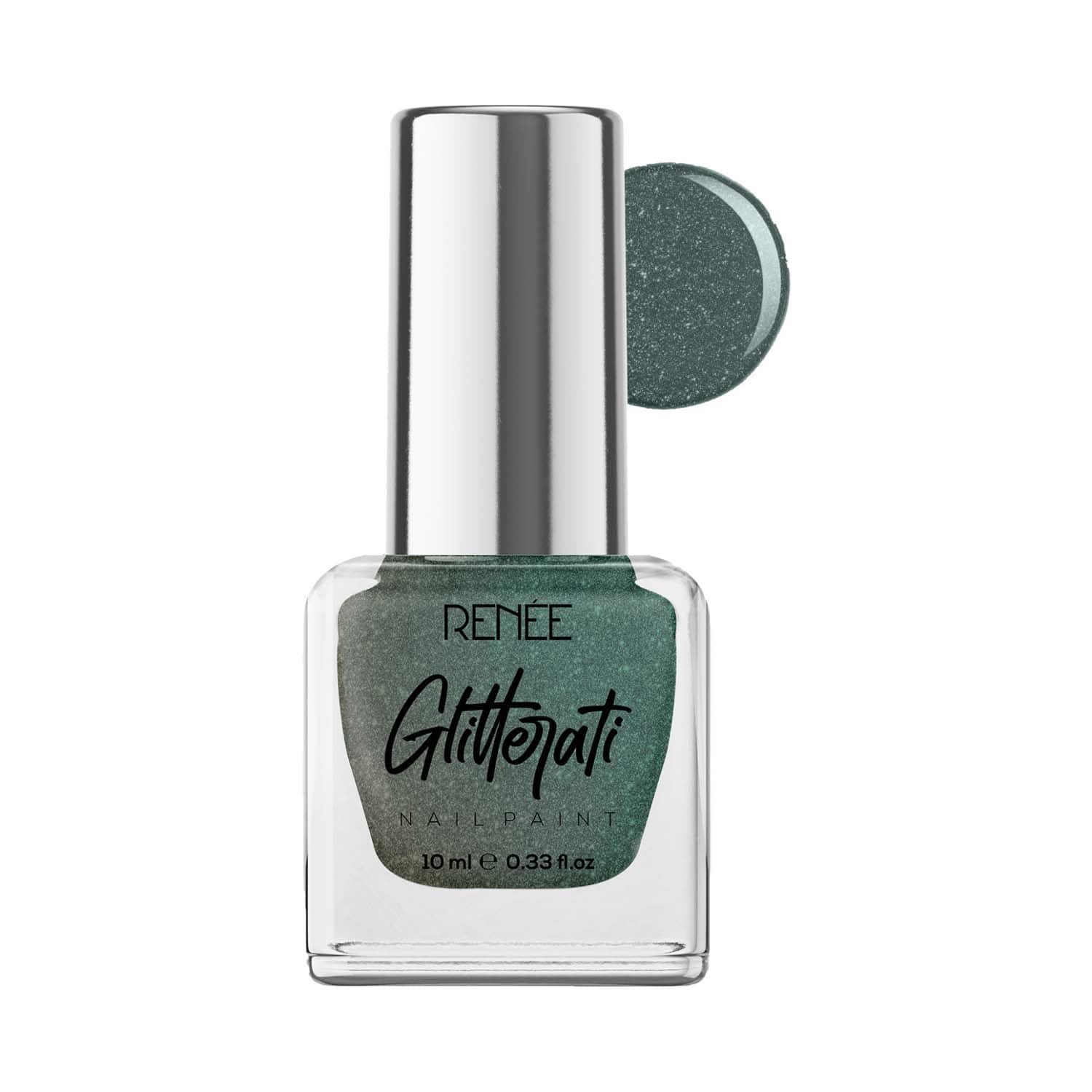 RENEE | Renee Cosmetics Glitterati Nail Paint - Enchanted Fern (10 ml)