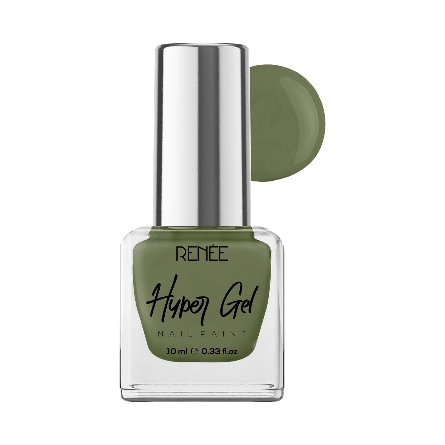 RENEE | Renee Cosmetics Hyper Gel Nail Paint - Olive Green (10 ml)