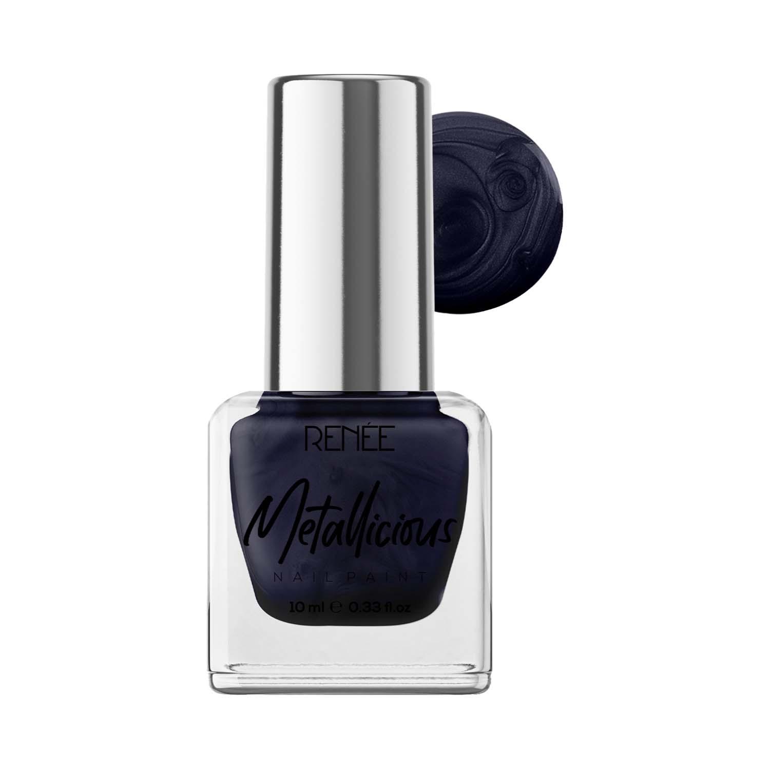 RENEE | Renee Cosmetics Metallicious Nail Paint - Navy Nebula (10 ml)