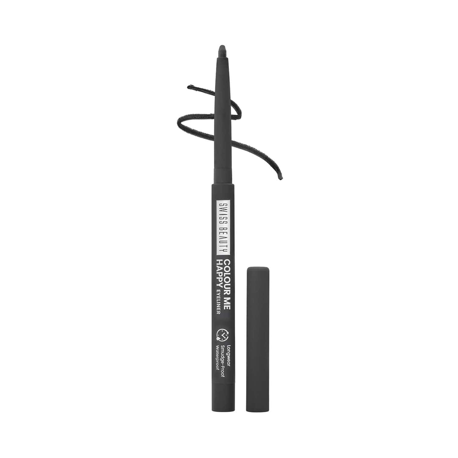 Swiss Beauty | Swiss Beauty Color Me Happy Eyeliner- Black Midnight (0.4 g)