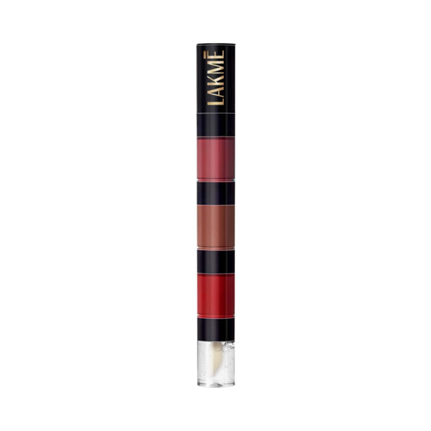 Lakme | Lakme Ultimate Glam 4 In 1 Lip Stack - Evening Glam (4 ml)