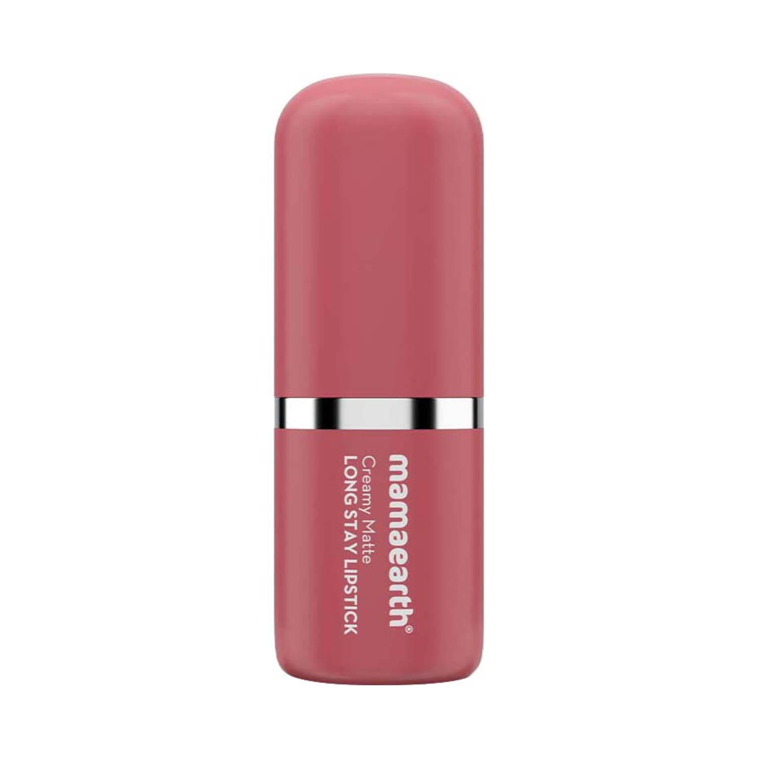 Mamaearth | Mamaearth Creamy Matte Long Stay Lipstick - Rose Nude (4.2 g)