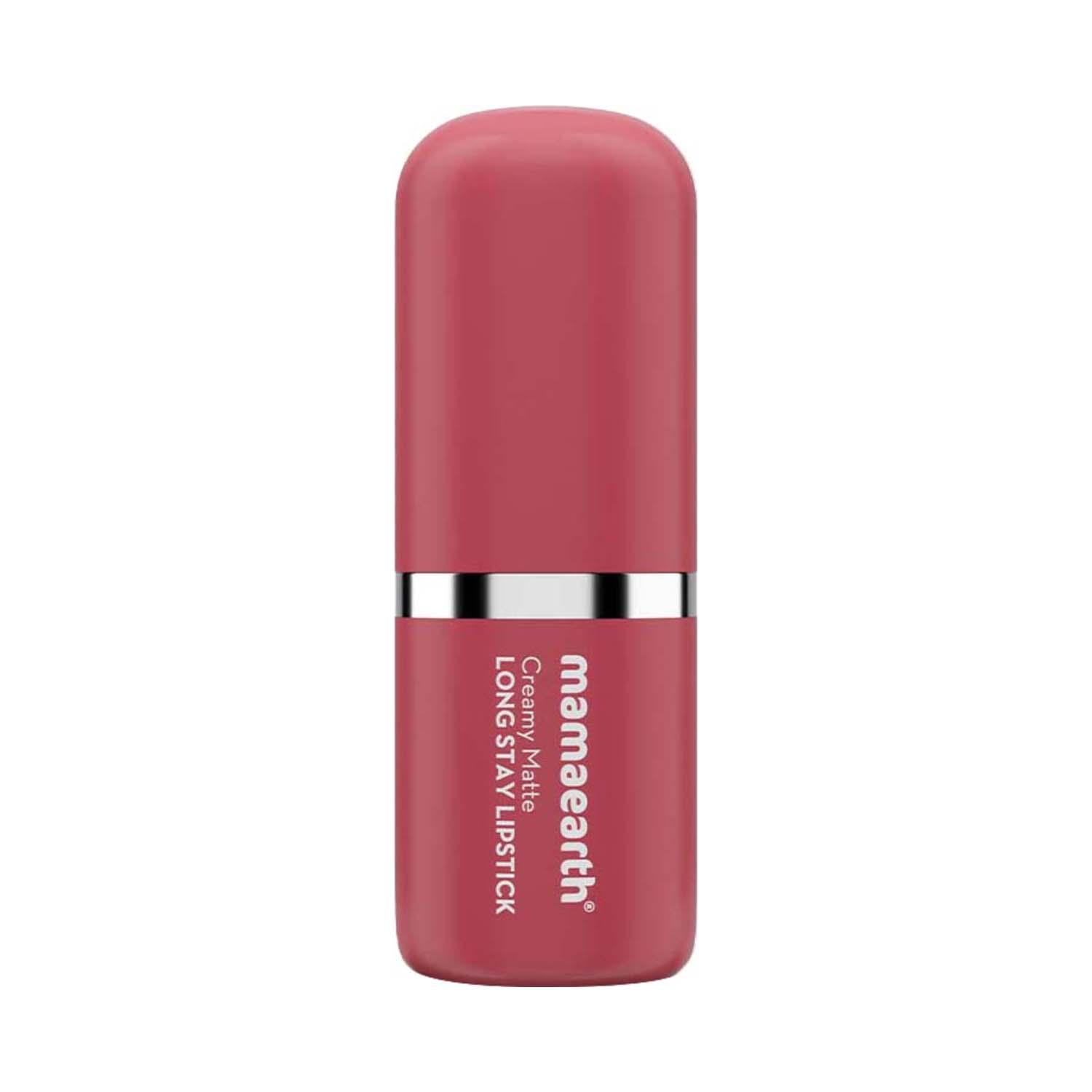 Mamaearth | Mamaearth Creamy Matte Long Stay Lipstick - Pink Rose (4.2 g)