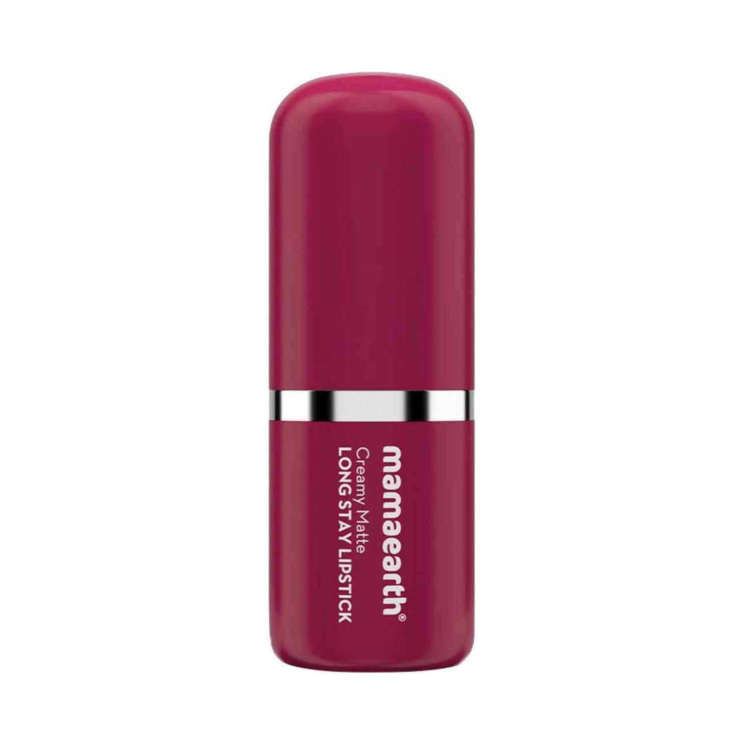 Mamaearth | Mamaearth Creamy Matte Long Stay Lipstick - Cranberry Crush (4.2 g)