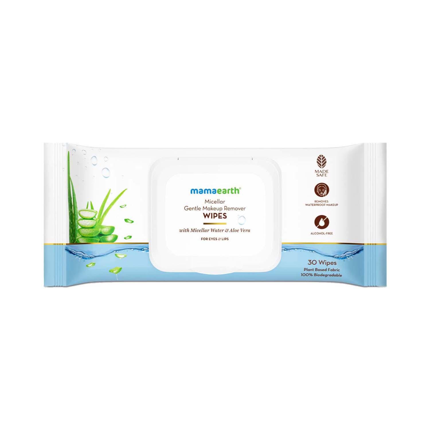 Mamaearth | Mamaearth Micellar Gentle Makeup Remover Wipes - (30 pcs)