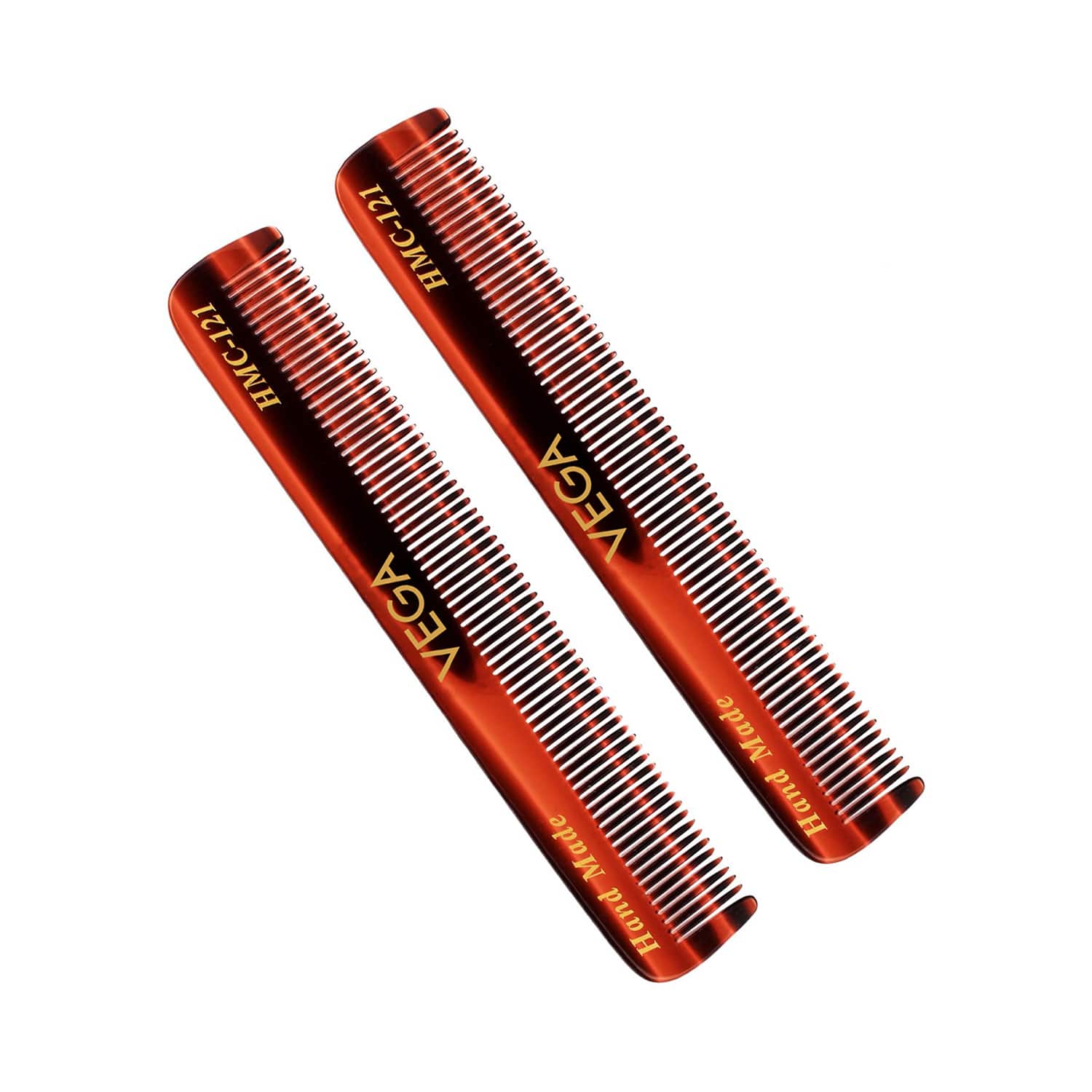 Vega | Vega Pocket Hair Comb for Men and Women Brown Pack of 2 (VC2HMC-121) (20 g)