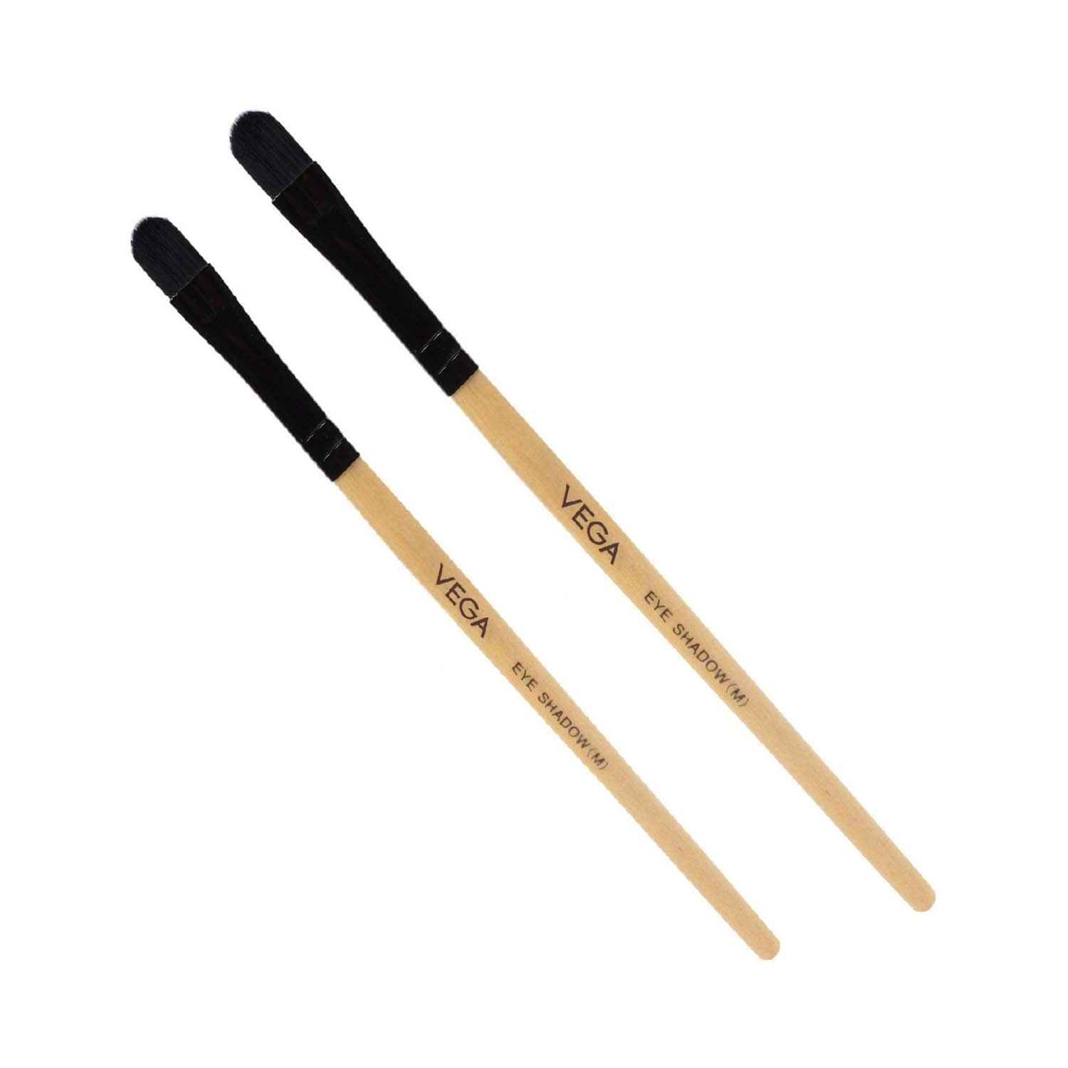 Vega | Vega Eye Shadow Makeup Brush, Wooden Color (Pack of 2)