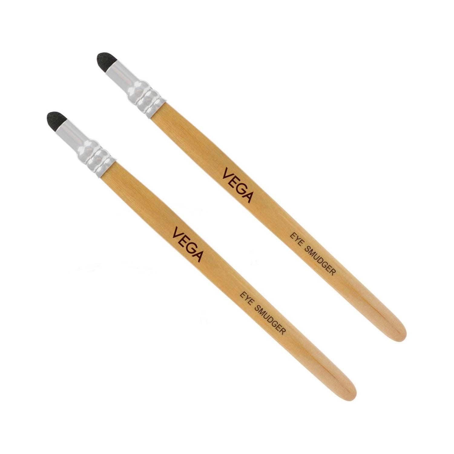 Vega | Vega Smudger Brush, Wooden Color (VC2EV-22) (Pack of 2)