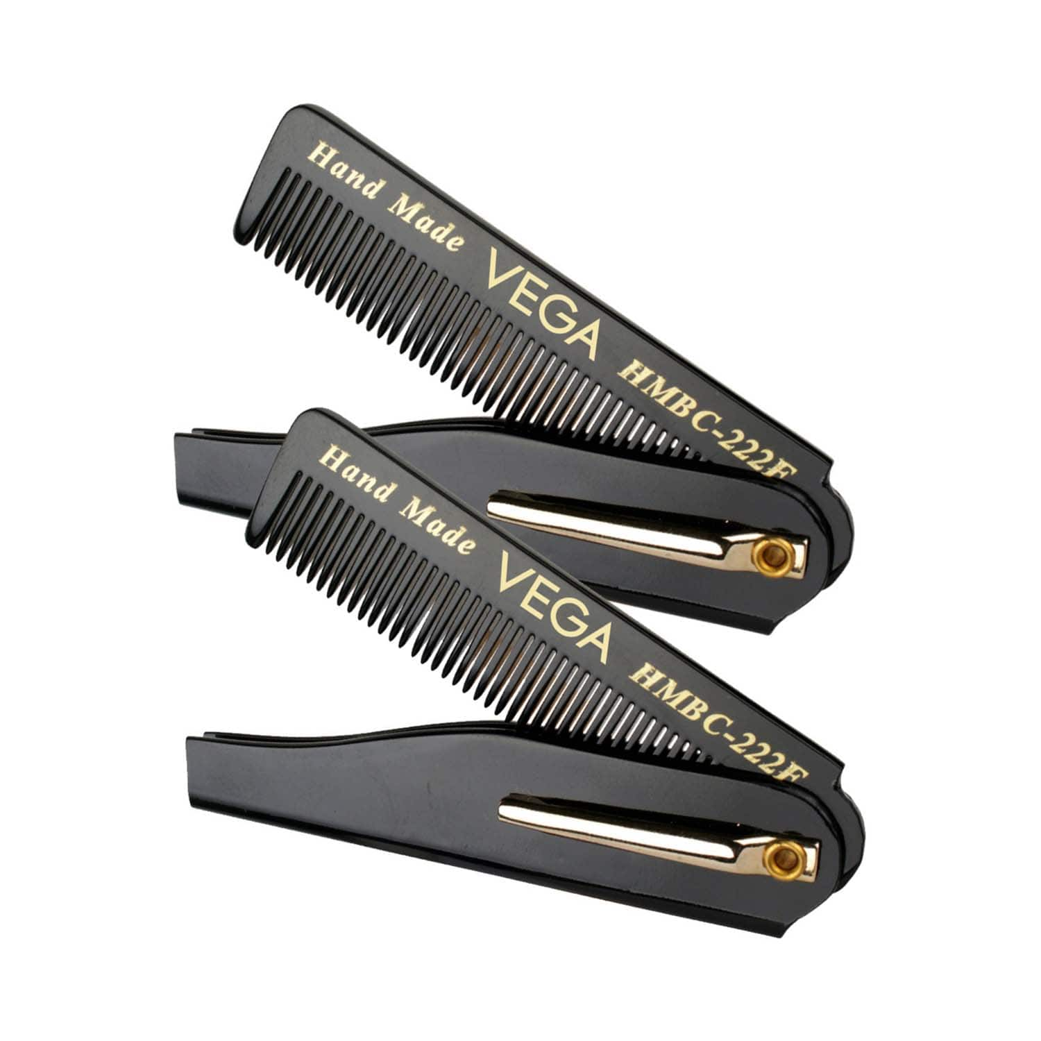 Vega | Vega Beard Comb For Men, Black (VC2HMBC-222F) (Pack of 2)