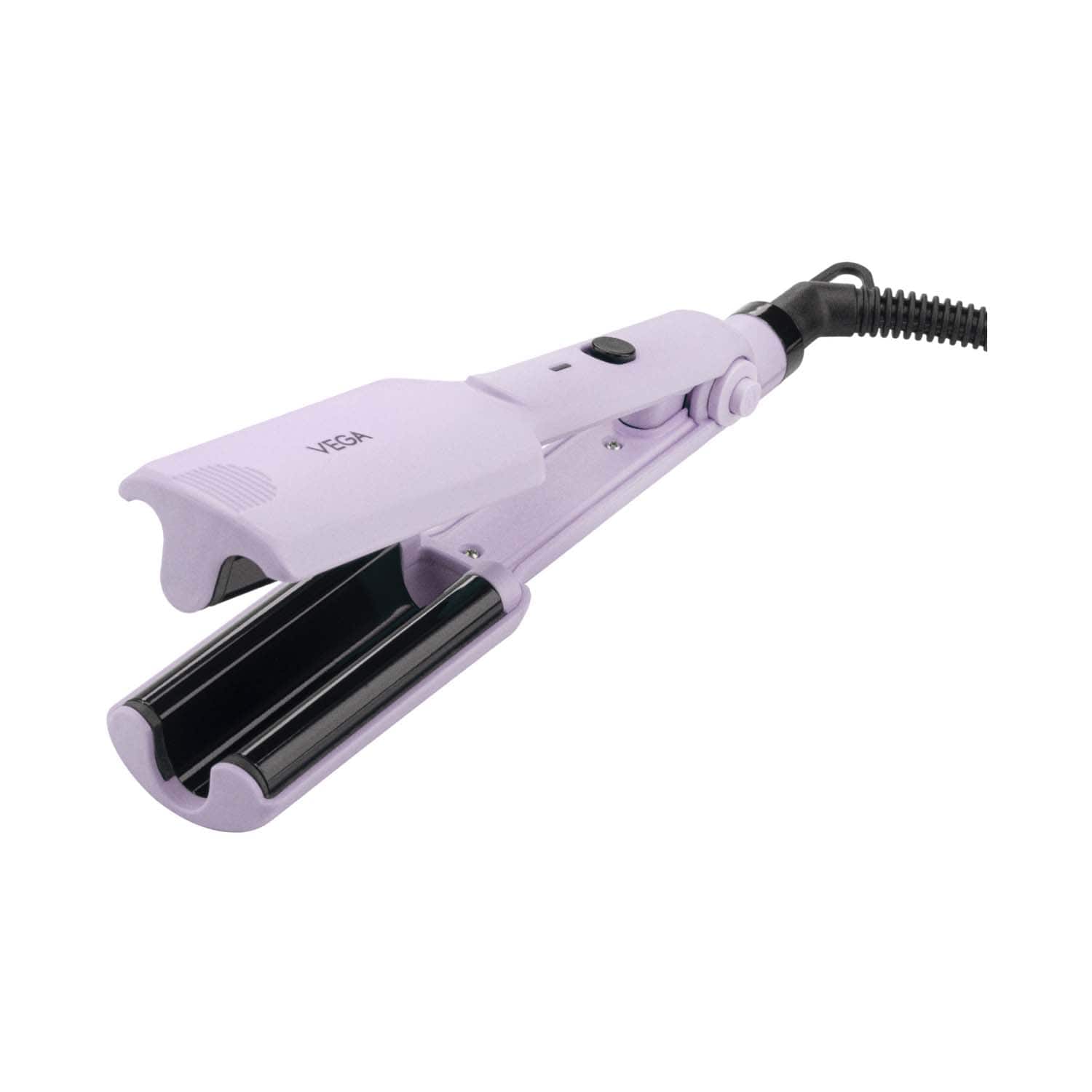 Vega | Vega Go Mini Hair Waver With PTC Ceramic Coated Plates For Women, Purple (VHWR-02)