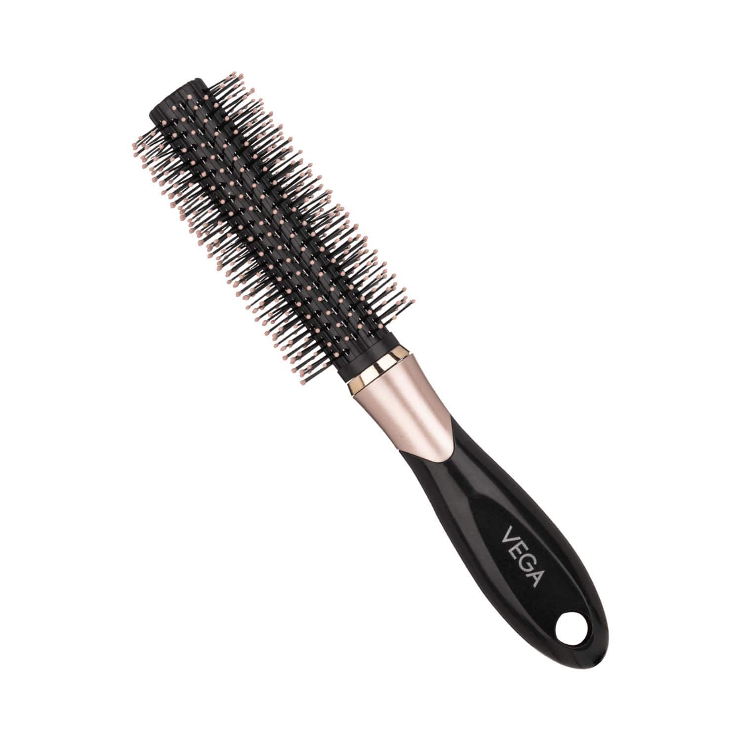 Vega | Vega Round Hair Brush for Men and Women Reduces Snags Detangle Add Volume to Hair (E34-RB) (65 g)