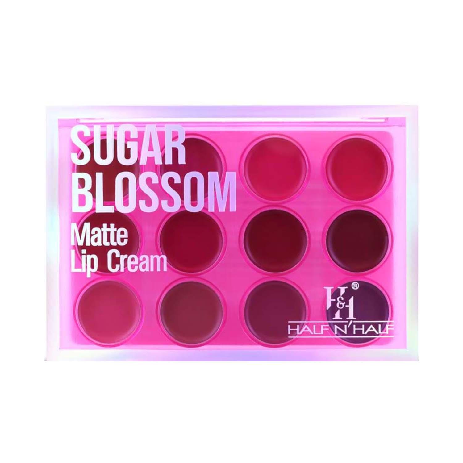 Half N Half | Half N Half Matte Lip Cream Palette - Sugar Blossom (12 g)