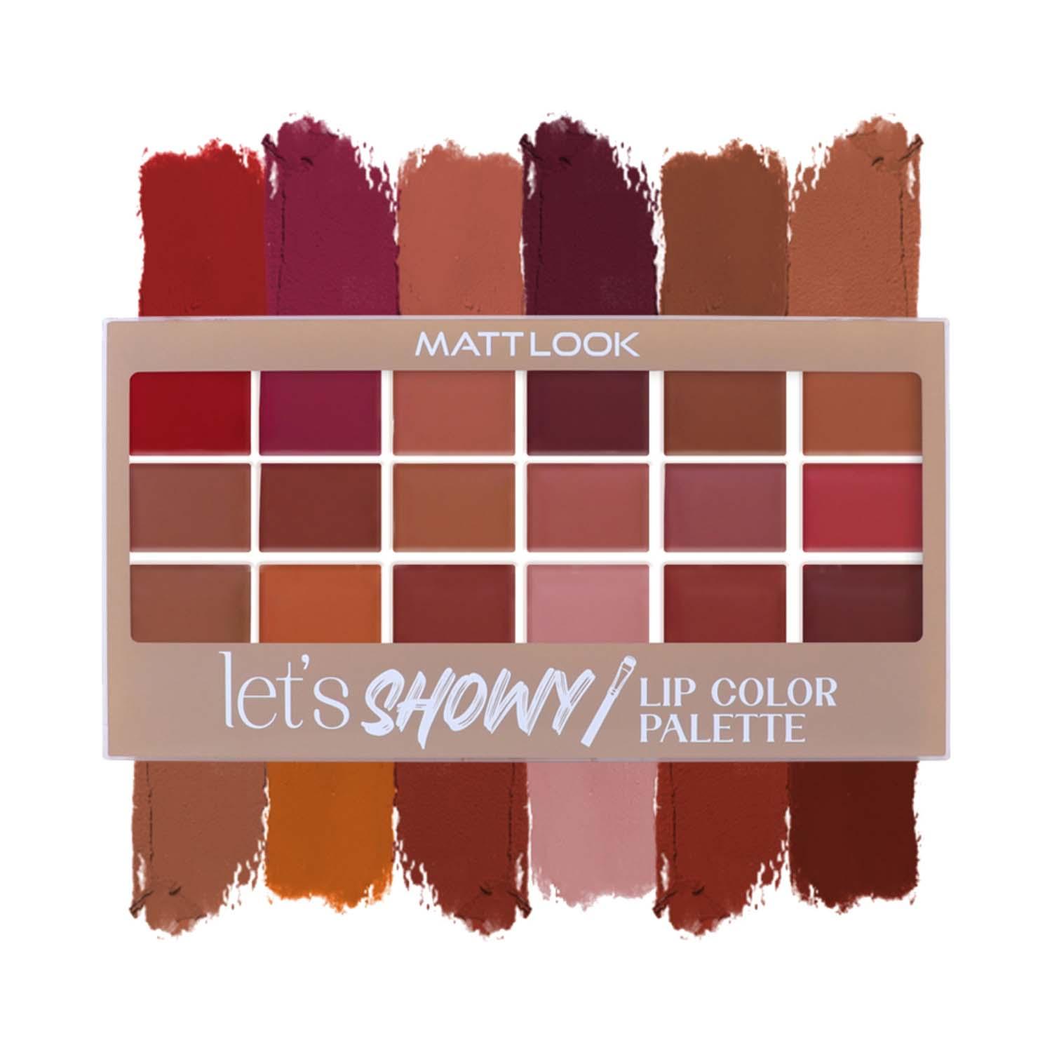 Matt Look | Matt Look Lip Color Palette - Lets Showy (18 g)