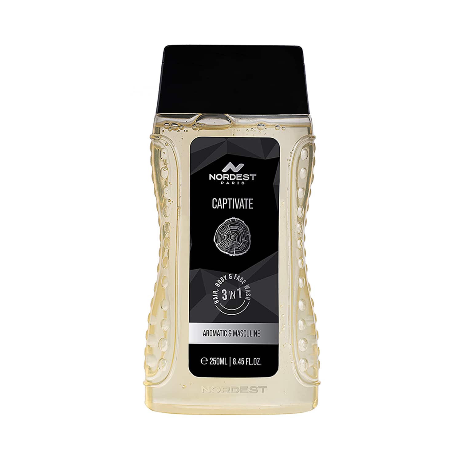Nordest Paris | Nordest Paris Captivate Aromatic and Masculine Shower Gel -3 in 1 Hair Body and Face Wash