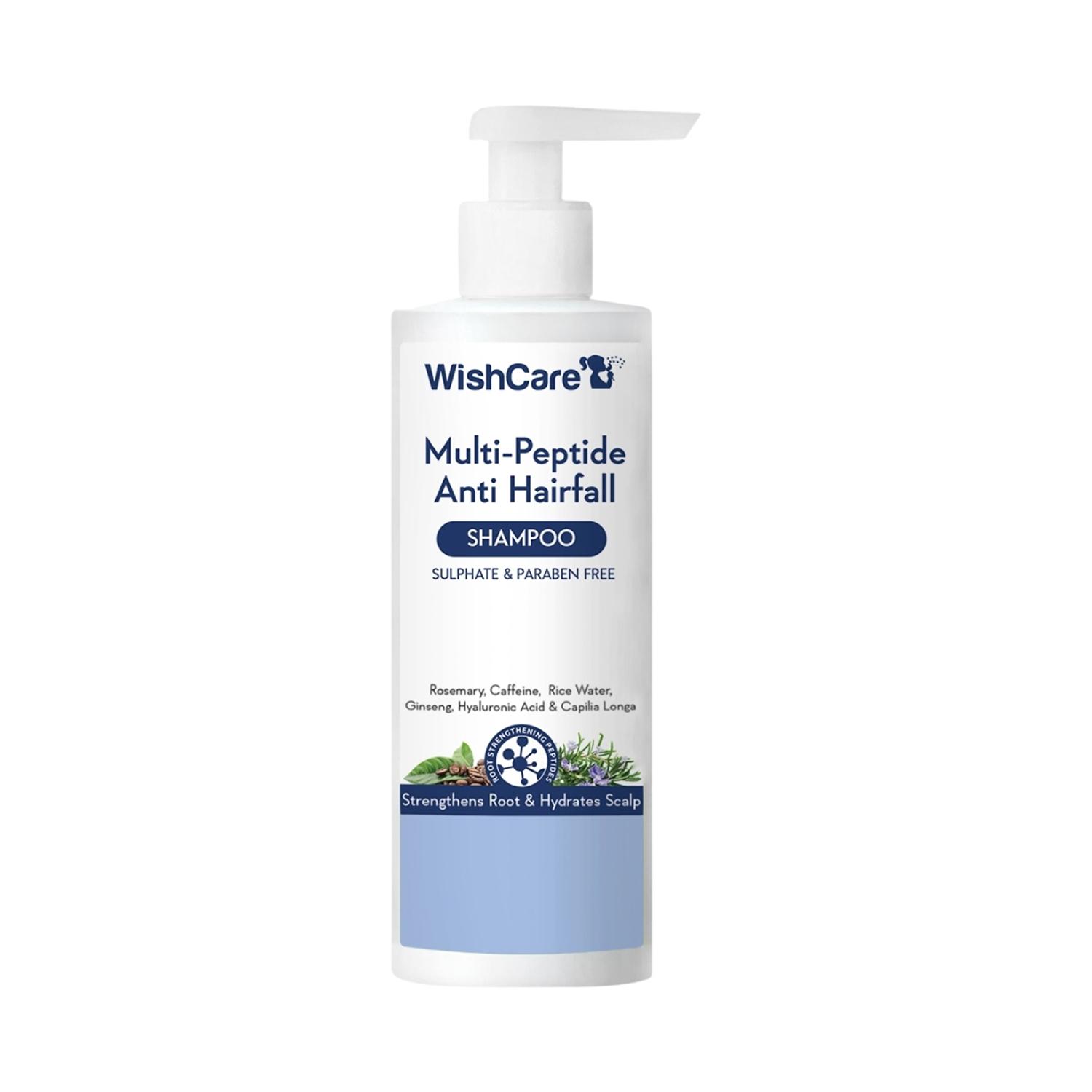 WishCare | WishCare Multi Peptide Anti Hairfall Shampoo Rice Water Rosemary Capilia Longa HA & Caffeine (250ml)