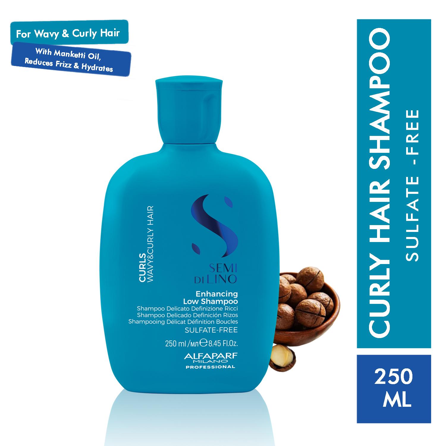 Alfaparf Milano | Alfaparf Milano Curly Hair Enhancing Low shampoo for Curly, Frizzy, Dry Hair (250 ml)