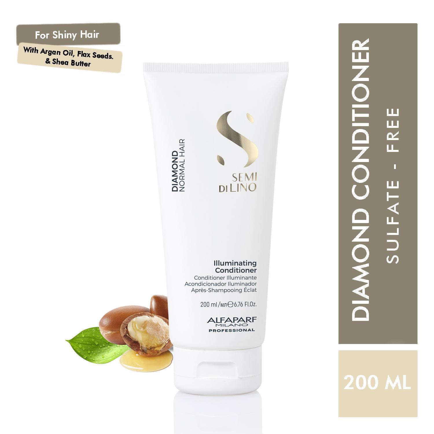 Alfaparf Milano | Alfaparf Milano Diamond Illuminating Conditioner - Splitend Repair, Shine, Wavy Hair (200 ml)