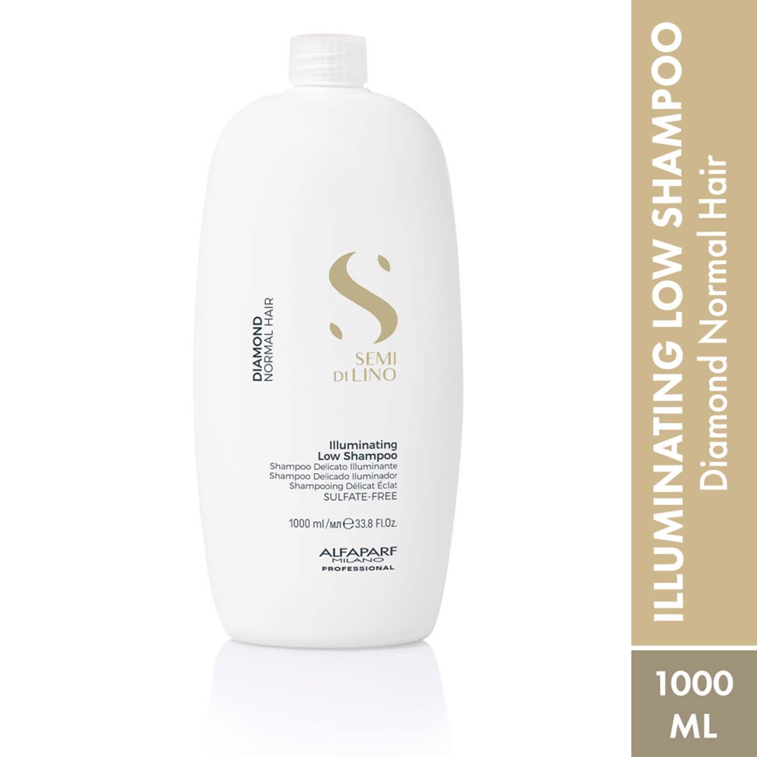Alfaparf Milano | Alfaparf Milano Diamond Illuminating Low Shampoo, Linseed Extract, Shine, Wavy Hair (1000 ml)