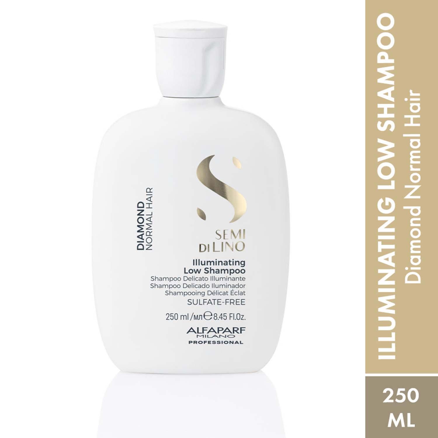 Alfaparf Milano | Alfaparf Milano Diamond Illuminating Low Shampoo, Linseed Extract, Shine, Wavy Hair (250 ml)