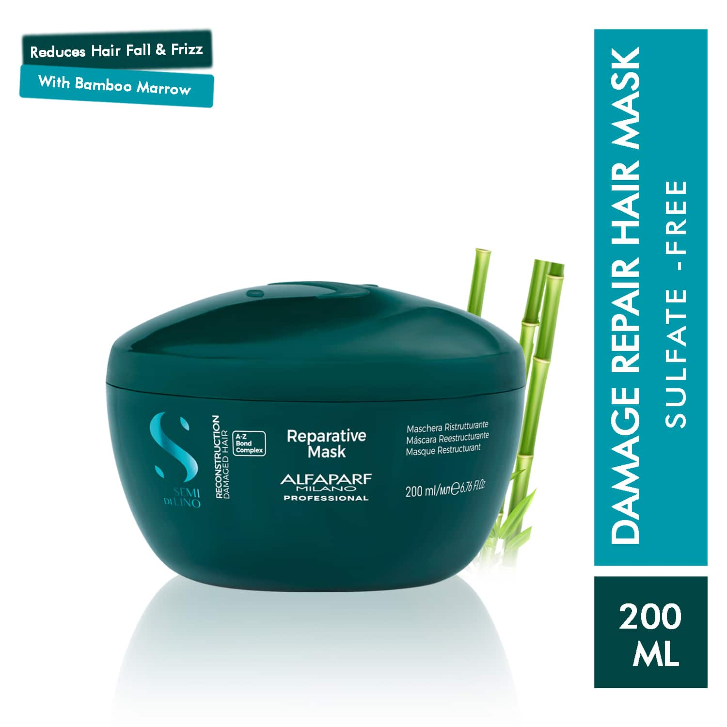 Alfaparf Milano | Alfaparf Milano Reparative Mask Treatment Mask For Dry & Damage Hair, Bond Repair (200 ml)