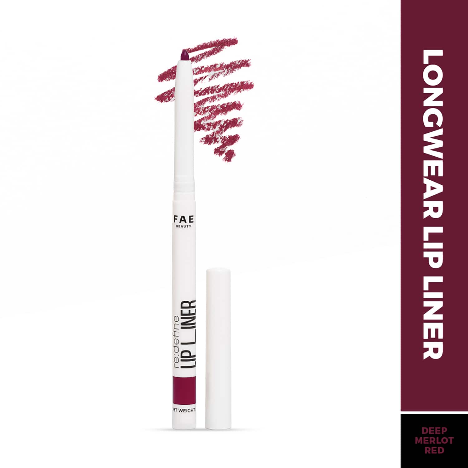 FAE BEAUTY | FAE BEAUTY Re Define Lip Liner - Long-Lasting, Matte, Non-drying - Bloodline (0.3 g)