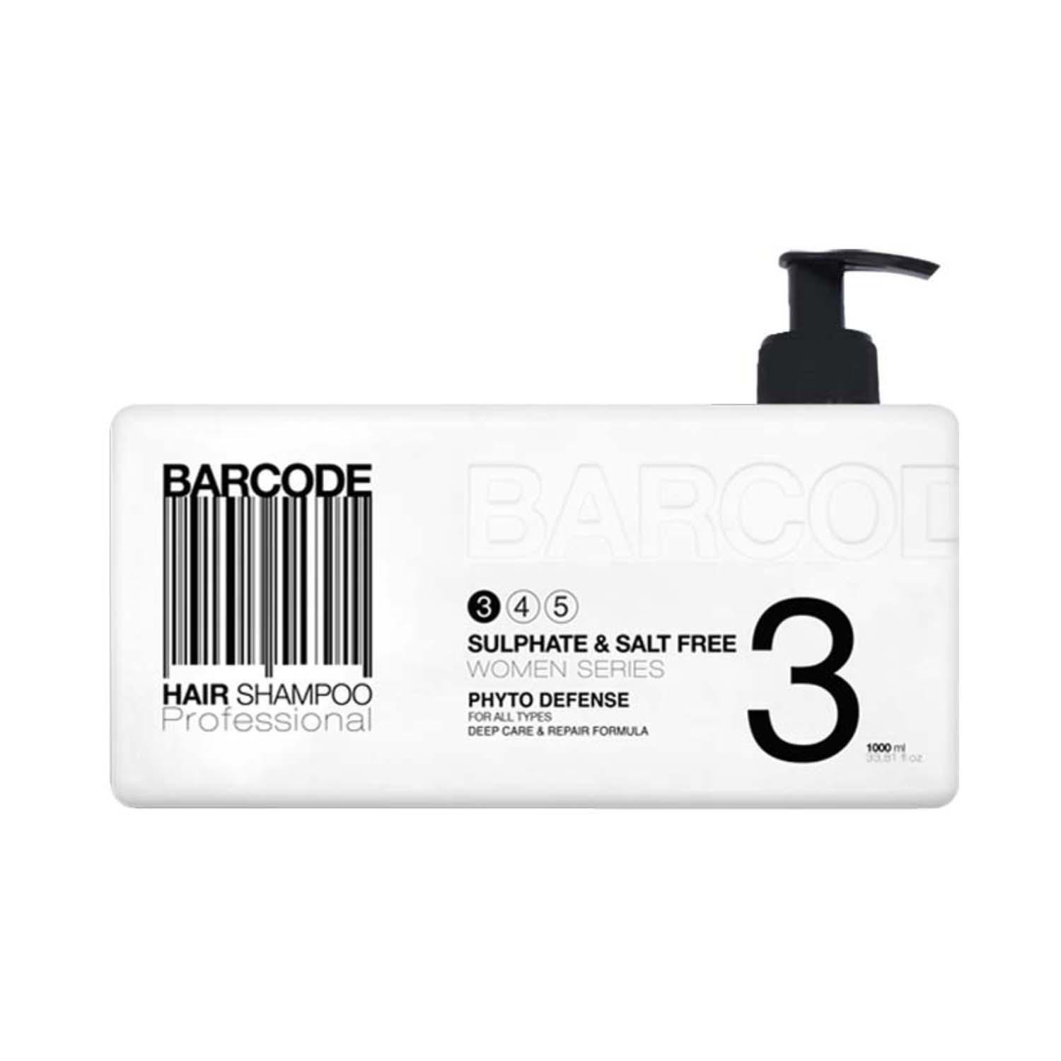 Barcode Professional | Barcode Professional Sulfate & Salt Free Hair Shampoo - BCSH001 (1000 ml)