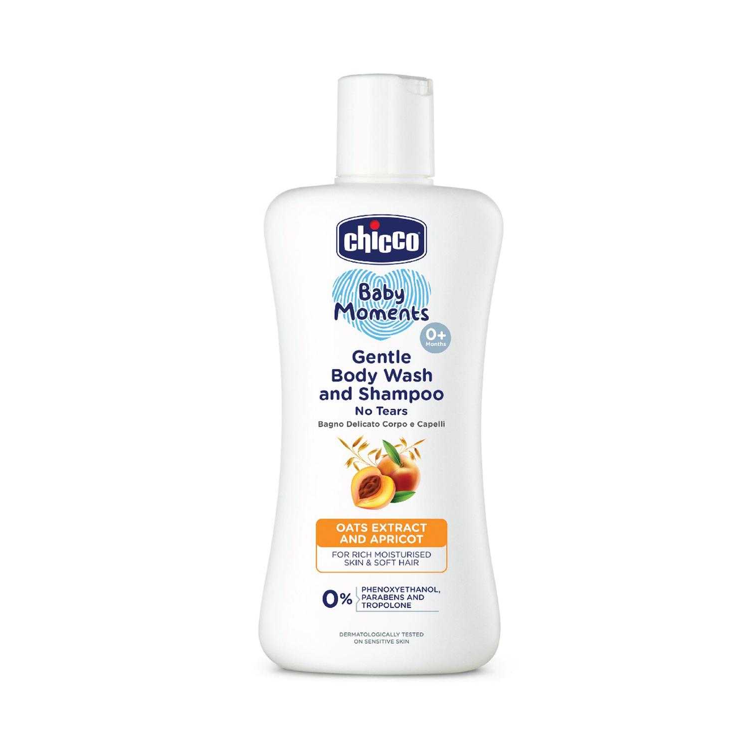 Chicco | Chicco Baby Moments Gentle Bodywash and Shampoo (200 ml)