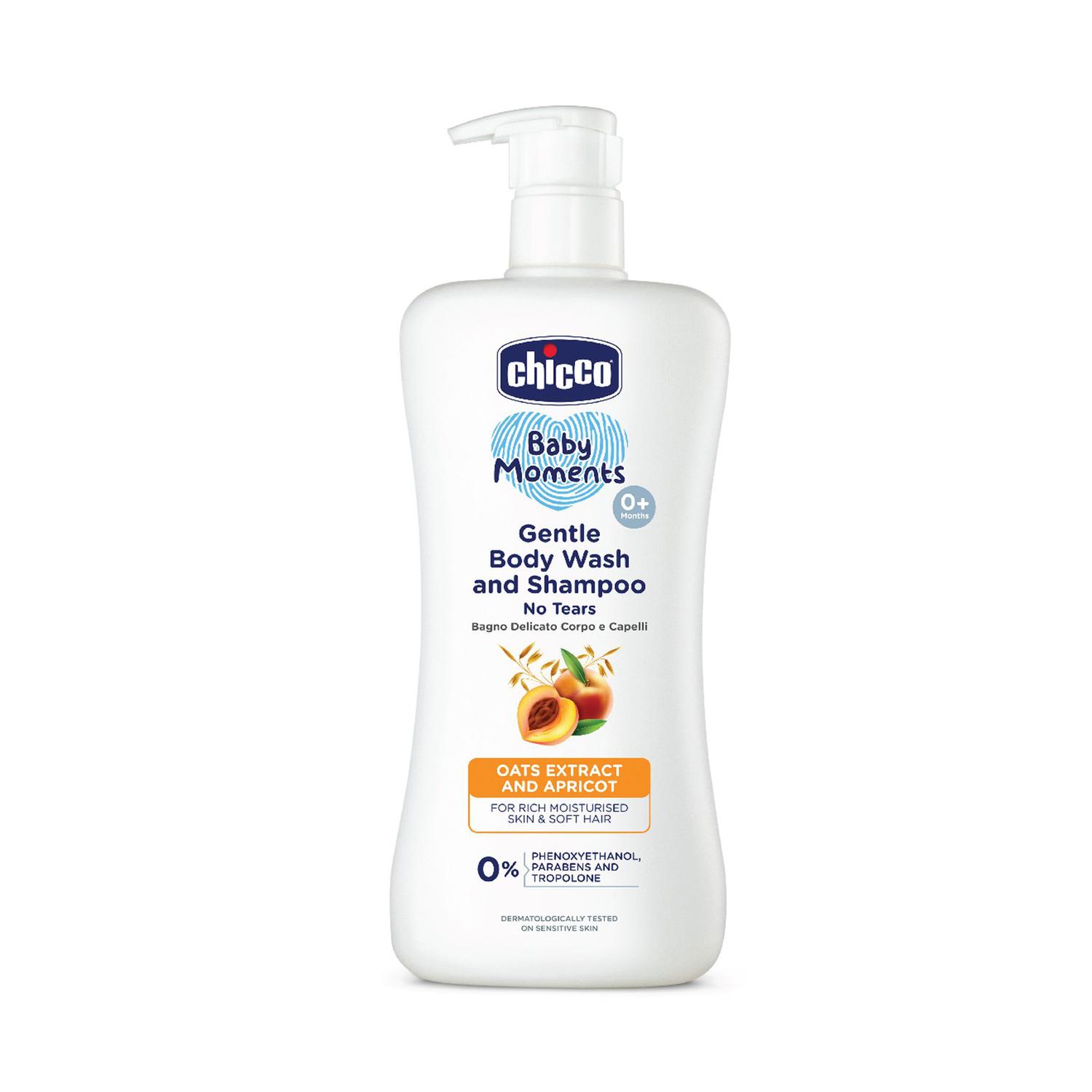 Chicco | Chicco Baby Moments Gentle Bodywash and Shampoo (500 ml)