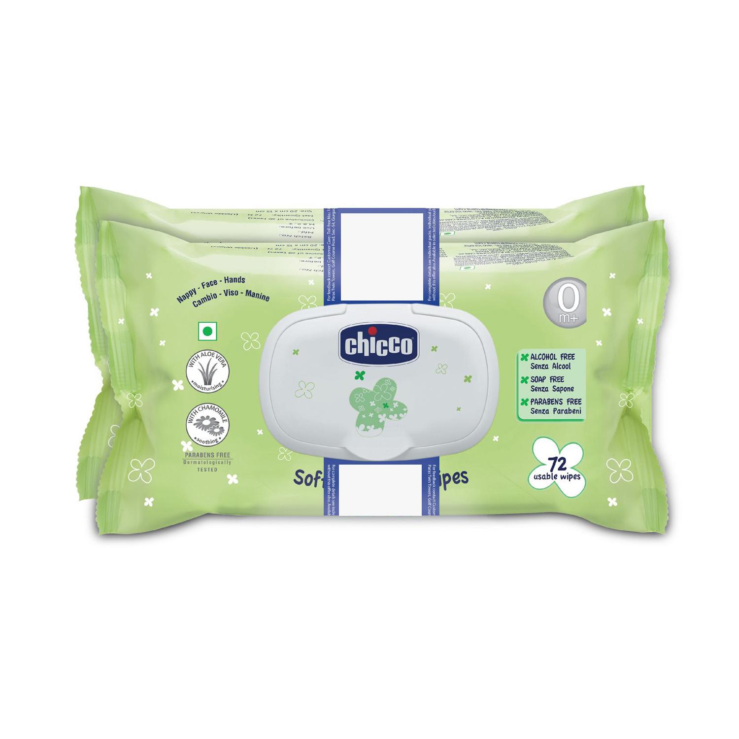 Chicco | Chicco Baby Moments Wipes Fliptop Bipack (144 Pcs)