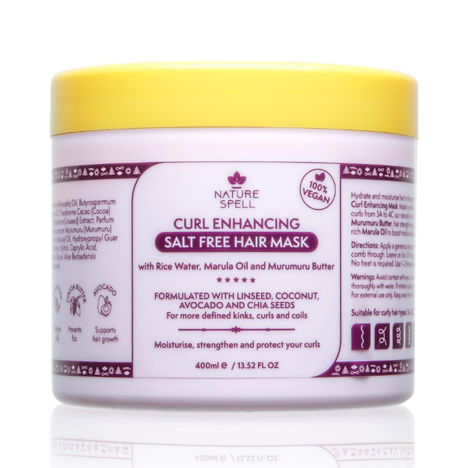 Nature Spell | Nature Spell Curl Enhancing Hair Mask - Sulphate Free (400 ml)