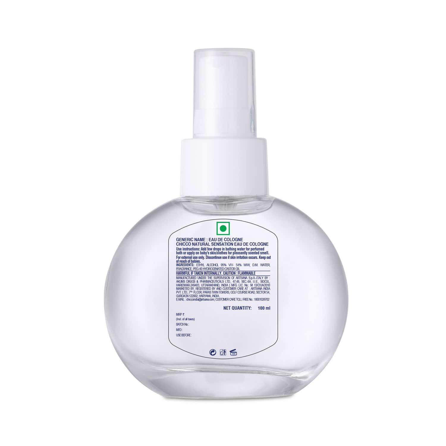 Baby Eau De Cologne Natural Sensation