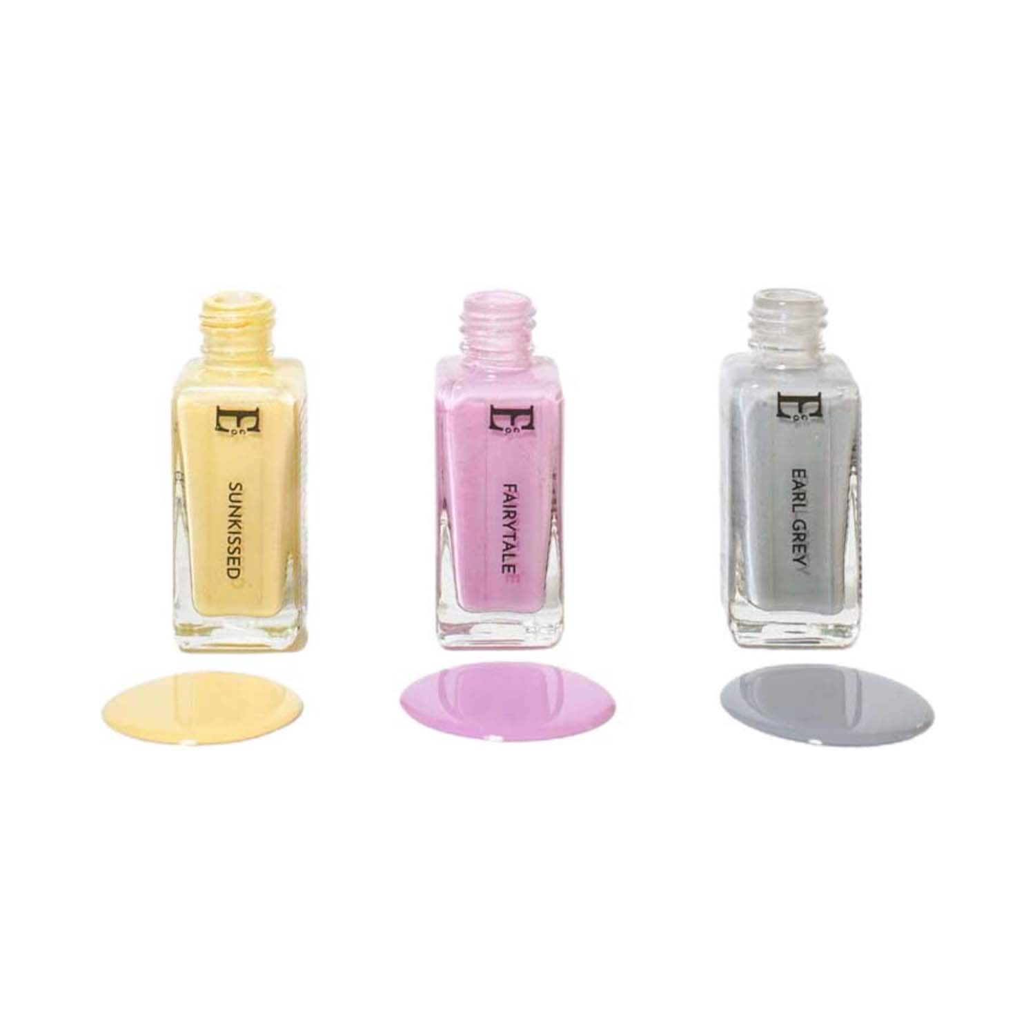 Ellement Co. | Ellement Co. by Vacay Vibes Sunkissed Earl Grey and Fairytale Vegan Nail Lacque Set (3 pcs)