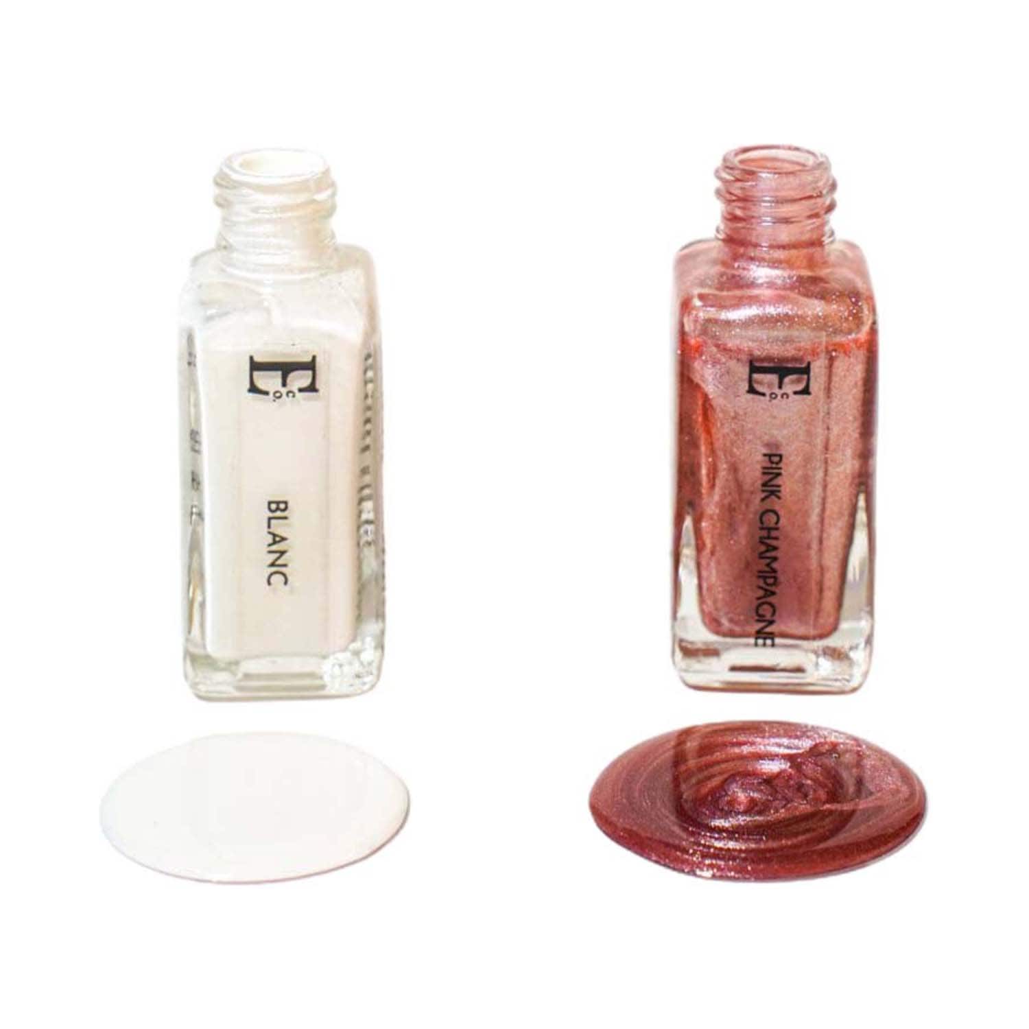 Ellement Co. | Ellement Co. by 24K Rose Blanc and Pink Champagne Vegan Nail Lacquer Set (2 pcs)