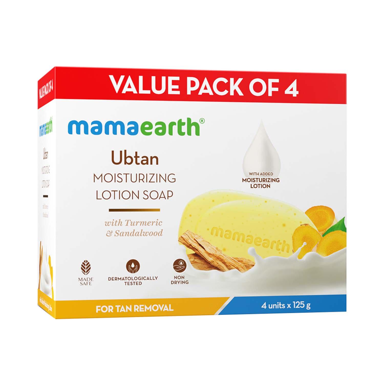 Mamaearth | Mamaearth Ubtan Moisturizing Lotion Soap - (4 pcs)