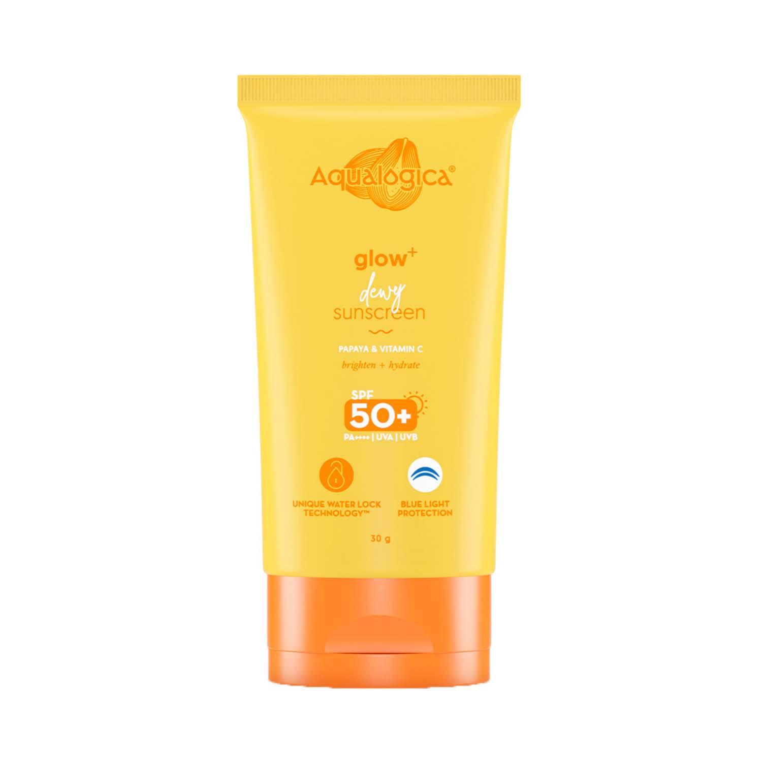 Aqualogica | Aqualogica Glow+ Dewy Travel-Friendly Sunscreen With SPF 50+ PA++++ (30 g)