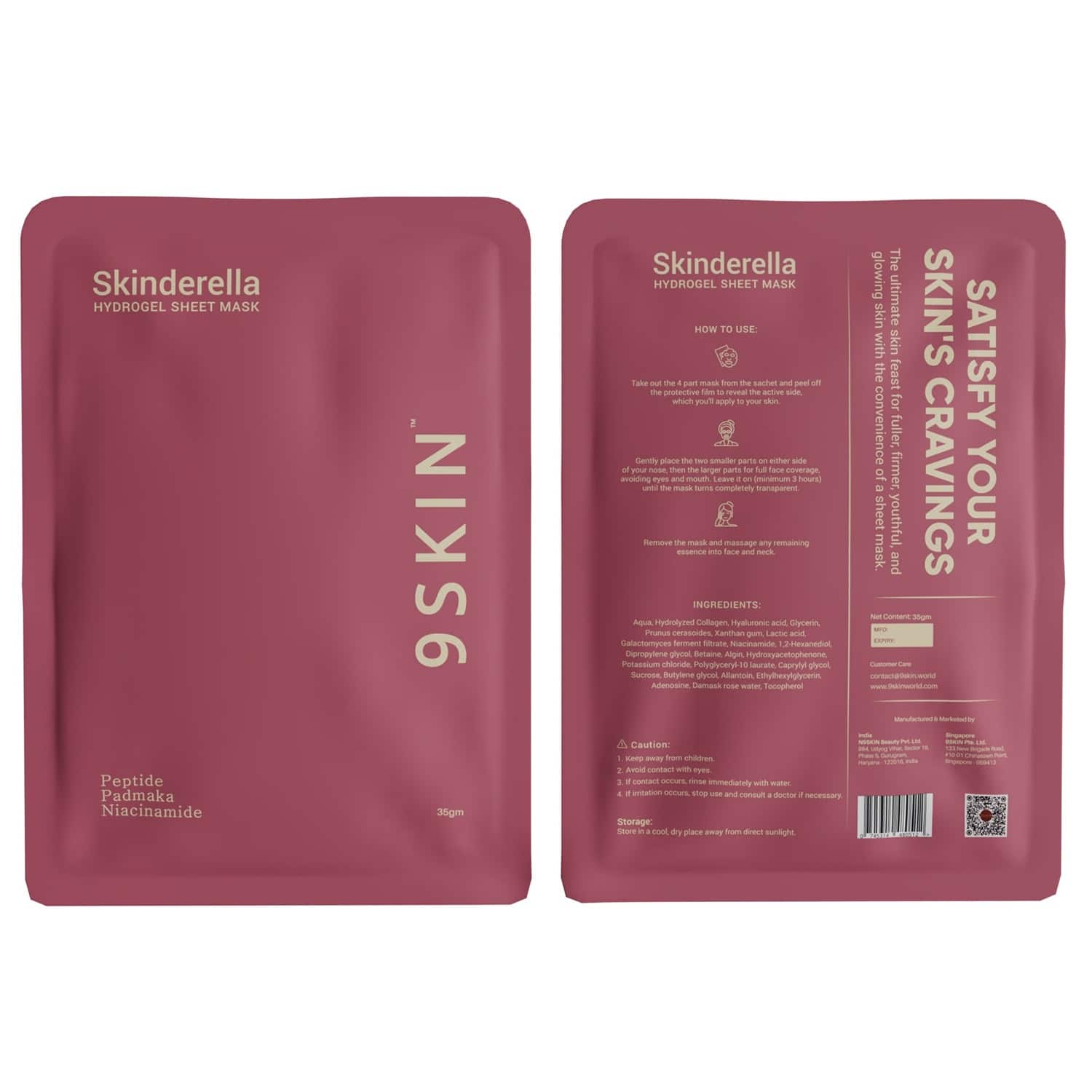 9Skin | 9Skin Skinderella Hydrogel Sheet Mask (35 g)