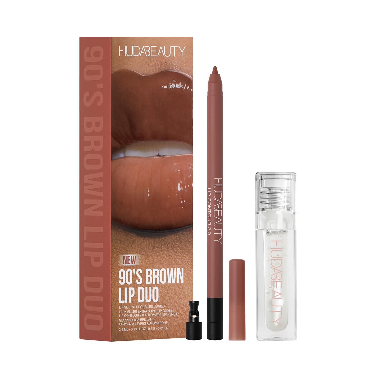 Huda Beauty | Huda Beauty 90s Brown Lip Duo Set (2 pcs)