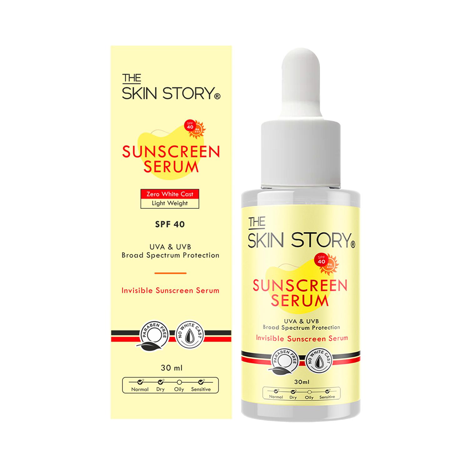 The Skin Story | The Skin Story Sunscreen Serum With SPF 40 PA+++ (30 ml)