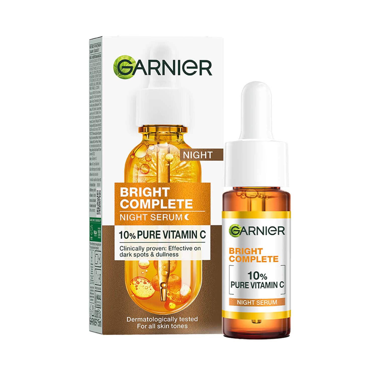 Garnier | Garnier Bright Complete Night Vitamin C Serum With 10% Vitamin C For Bright Skin (15 ml)