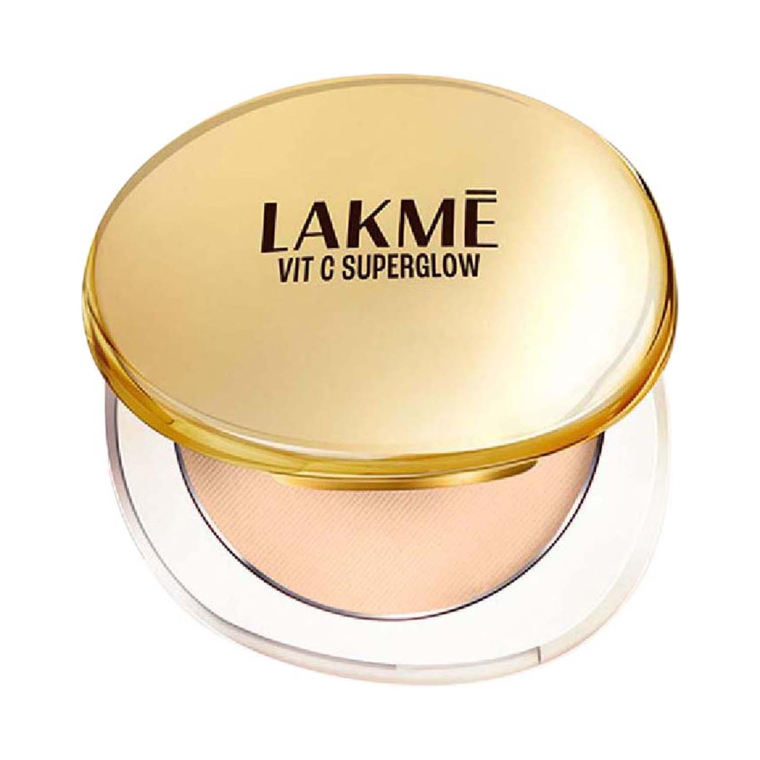 Lakme | Lakme Makeup+Skincare Vit C Superglow Skin Perfecting Compact - Ivory 10 (8 g)
