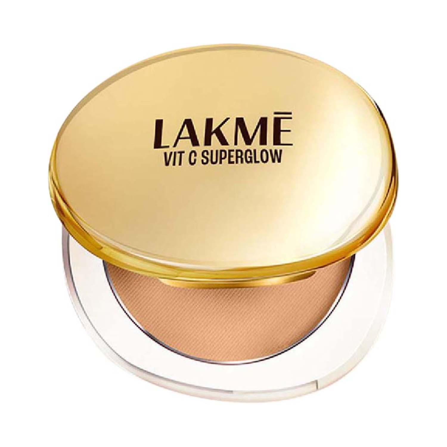 Lakme | Lakme Makeup+Skincare Vit C Superglow Skin Perfecting Compact - Beige 24 (8 g)